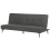 Beliani Sofa Bed 3 Seater ESSVIK Fabric Dark Grey 4