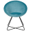 Beliani Dining Chair FLOBY II Velvet Light Blue 4