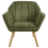 Beliani Armchair TORUD Fabric Green 3