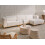Beliani Corner Sofa 5 Seater VENG Fabric Off-White Left Hand 2