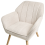 Beliani Armchair TORUD Fabric Light Beige 6