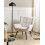 Beliani Armchair BELLINGMO Fabric Light Beige 2