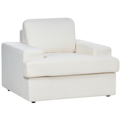 Beliani Armchair ALLA Boucle Off-White 1