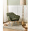 Beliani Armchair TORUD Fabric Green 2