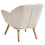 Beliani Armchair TORUD Fabric Light Beige 5