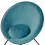 Beliani Dining Chair FLOBY II Velvet Light Blue 6