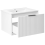 Beliani Wall Mounted Vanity Unit with Basin with Black Handle TILCARA White 4