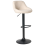 Beliani Set of 2 Bar Stools MEDULIN Swivel Boucle Light Beige 5