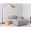Beliani Left-Hand Chaise Longue BRANDE Grey 2