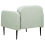 Beliani Armchair STOUBY Linen Light Green 5