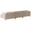 Beliani Corner Sofa 5 Seater VENG Fabric Taupe Left Hand 5