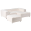 Beliani Modular Corner Sofa 2 Seater ARDAL with Ottoman Boucle Off-White Left Hand 6