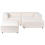 Beliani Modular Corner Sofa 2 Seater ARDAL with Ottoman Boucle Off-White Left Hand 7
