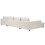 Beliani Corner Sofa LILVIKEN Fabric Light Beige 5
