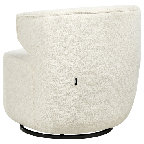 Beliani Swivel Armchair MOLLEBY Boucle Off-White 1