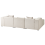 Beliani Corner Sofa 3 Seater DOLVA Fabric Light Beige Right Hand 3