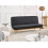 Beliani Sofa Bed 2 Seater KALFAFEL Fabric Black 2