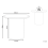Beliani Side Table AMMON Travertine Effect 3