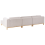 Beliani Corner Sofa 5 Seater VENG Fabric Light Beige Left Hand 5
