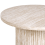 Beliani Side Table AMMON Travertine Effect 4
