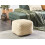 Beliani Pouffe KINGRI Cotton Light Beige 5