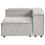Beliani Corner Seat ARDAL Corduroy Taupe Left Hand 4