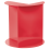 Beliani Side Table TAGGART Metal Red 2
