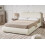 Beliani Ottoman Bed BLAGNAC Boucle Off-White 140 x 200 cm (EU Double) 2