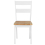 Beliani Set of 2 Dining Chairs GEORGIA Wood White 11