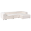 Beliani Modular Corner Sofa 4 Seater ARDAL Boucle Off-White Left Hand 4