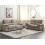 Beliani Living Room Set 5 Seater VOGAR Fabric Light Brown 3