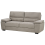 Beliani Sofa 3 Seater VOGAR Fabric Light Brown 4