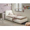 Beliani Ottoman Bed BLAGNAC Boucle Off-White 90 x 200 cm (EU Single) 2