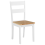 Beliani Set of 2 Dining Chairs GEORGIA Wood White 10
