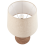 Beliani Table Lamp GODAWARI Mango Wood Dark Brown 2