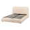 Beliani Ottoman Bed BLAGNAC Boucle Light Beige 140 x 200 cm (EU Double) 5