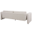 Beliani Sofa 3 Seater MAUNU Velvet Light Beige 3
