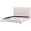 Beliani Bed Fabric ROUEN 180 x 200 cm (Super King) Light Beige 6