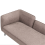 Beliani Left-Hand Chaise Longue CHEVANNES Fabric Brown 6