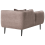 Beliani Right-Hand Chaise Longue CHEVANNES Fabric Light Brown 5