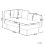 Beliani Left-Hand Chaise Longue CHEVANNES Fabric Brown 3