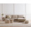 Beliani Corner Sofa 4 Seater SIGGARD Fabric Taupe Left Hand 2