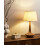Beliani Table Lamp GODAWARI Mango Wood Dark Brown 3