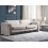 Beliani Sofa 3 Seater MAUNU Velvet Light Beige 4