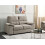 Beliani Sofa 2 Seater VOGAR Fabric Light Brown 2