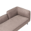 Beliani Right-Hand Chaise Longue CHEVANNES Fabric Light Brown 6