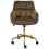 Beliani Desk Chair PALMDALE Velvet Brown 3