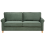 Beliani Sofa 3 Seater RONNEBY Corduroy Dark Green 4