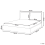 Beliani Bed Fabric BAJONNA 160 x 200 cm (EU King Size) Light Beige 3
