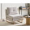 Beliani Single Sofa Bed JERSLEV Fabric Off-White 2